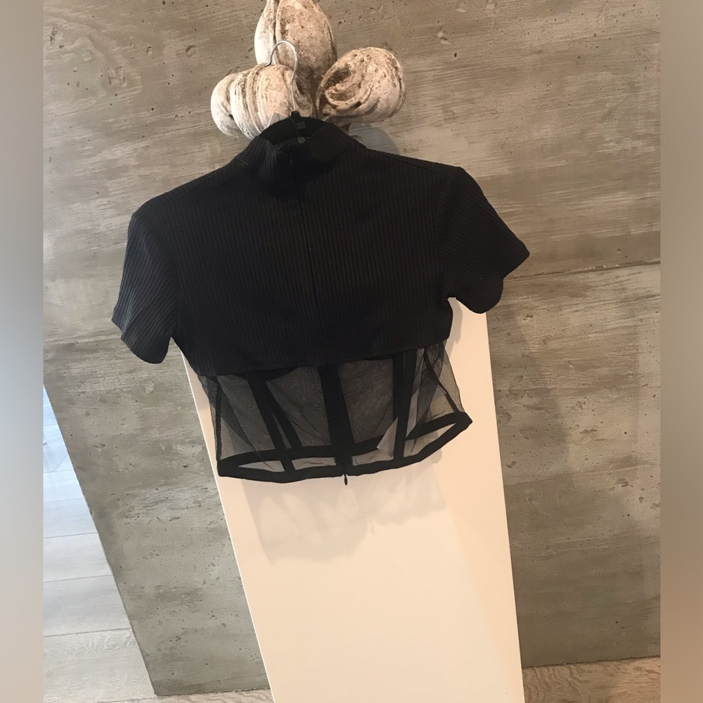 Mistress Rocks bustier mesh panel top so SEXY NWT - Picture 3 of 17